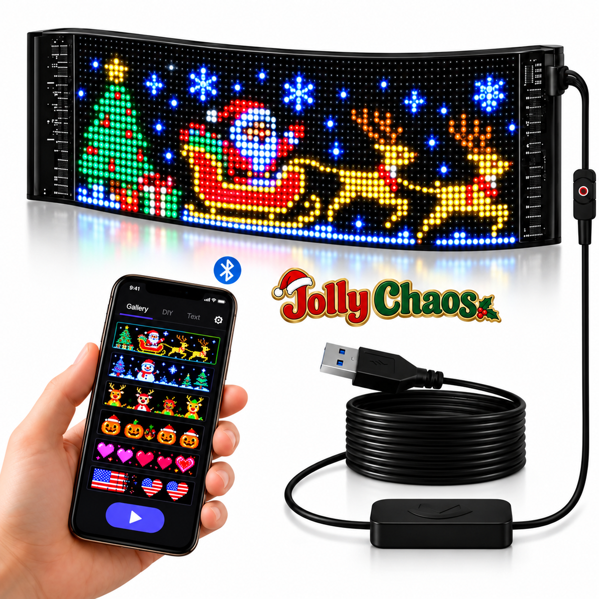 Jolly Chaos™ LED Pixel Display