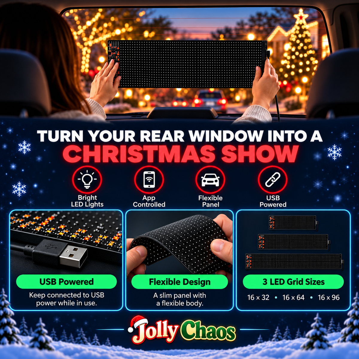 Jolly Chaos™ LED Pixel Display