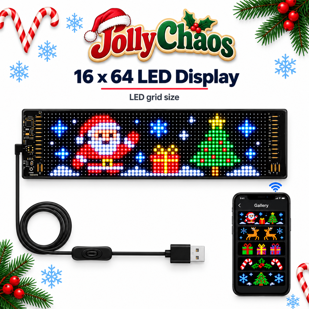 Jolly Chaos™ LED Pixel Display